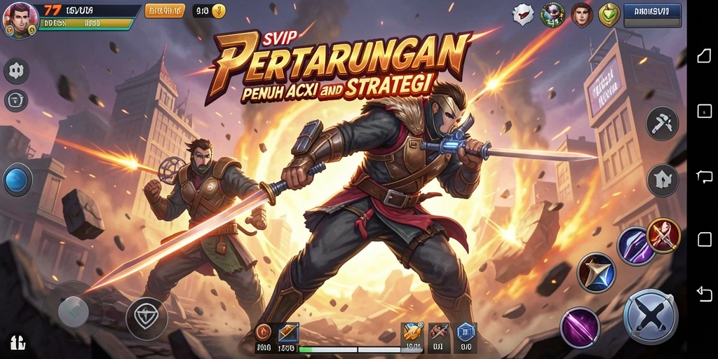 Tampilan gameplay 7SVIP dalam pertarungan yang mendebarkan.