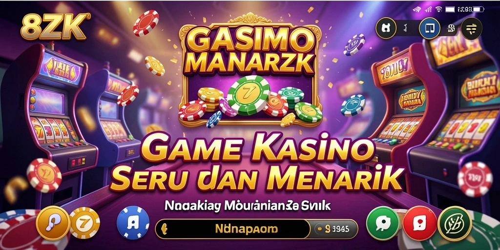 Tampilan utama gameplay Kasino yang menarik dan berwarna.
