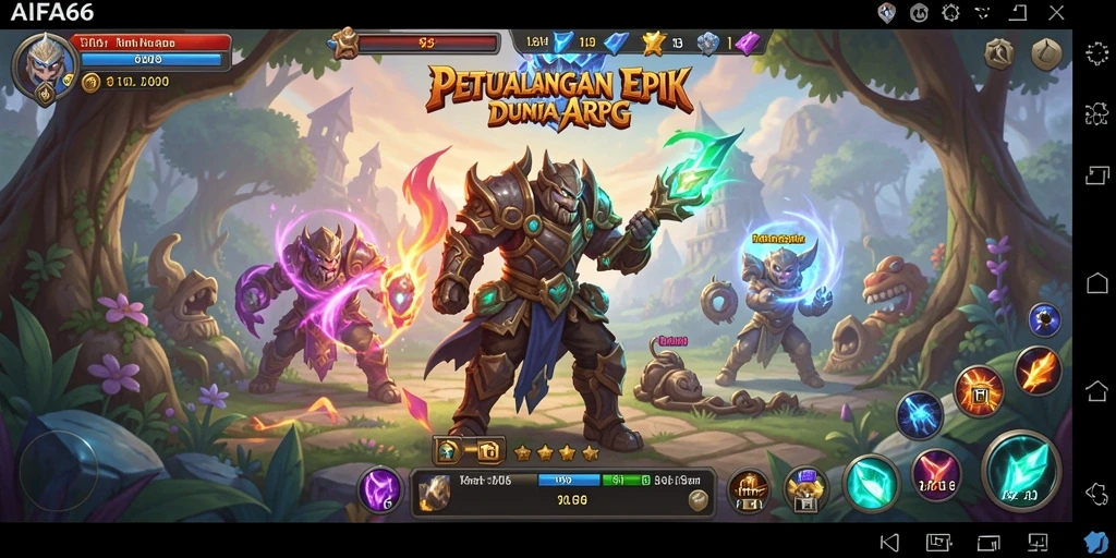 Screenshot gameplay AIFA66 yang menampilkan aksi pertarungan yang mendebarkan.