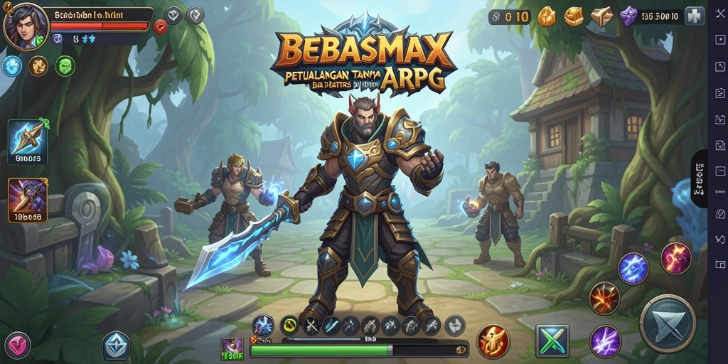 Screenshot gameplay BEBASMAX yang menunjukkan aksi seru di dunia ARPG.
