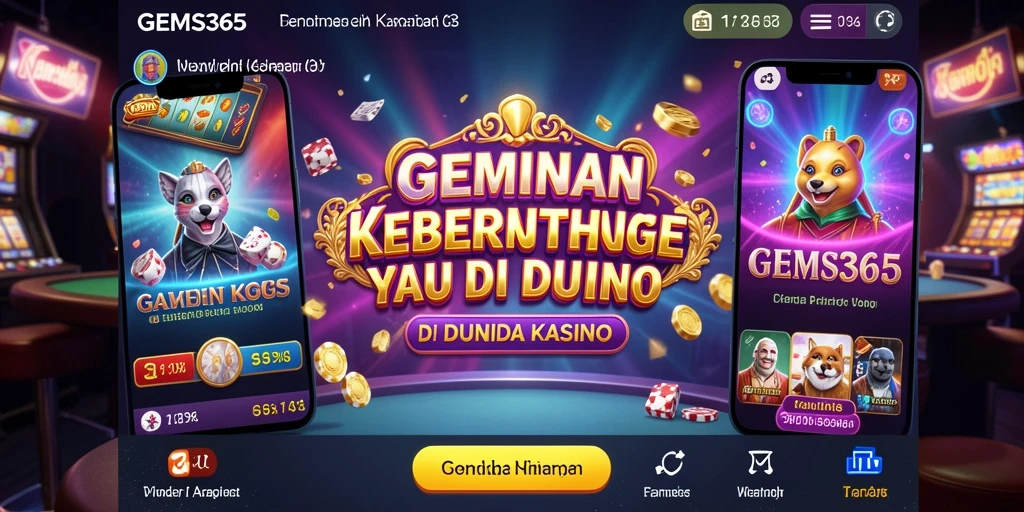Gameplay seru GEMS365 yang menghadirkan sensasi Kasino terbaik.