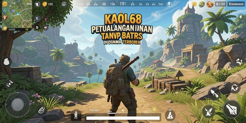 Tampilan gameplay KAOL68 yang menakjubkan dalam dunia terbuka.