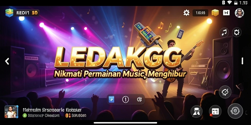 Tampilan gameplay LEDAKGG yang menyenangkan dan interaktif.
