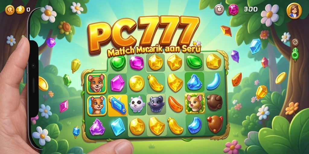 Tampilan menarik gameplay PC777 dalam genre Match-3.