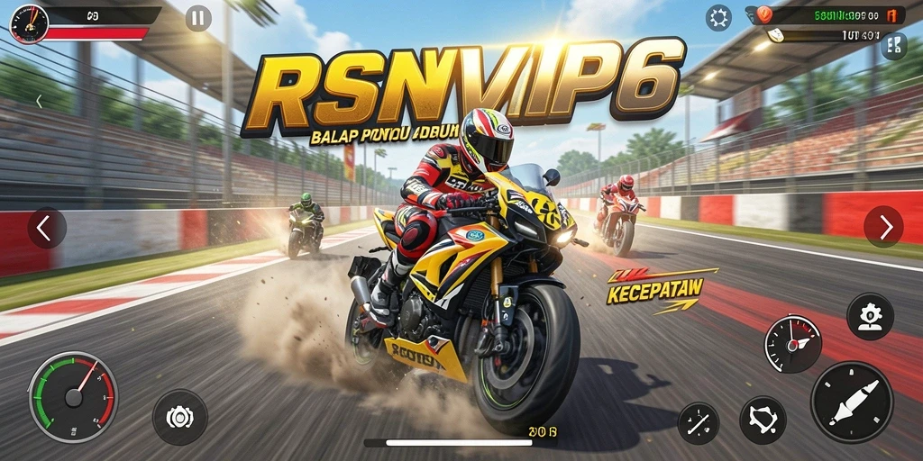 Gameplay seru balap motor di RSNVIP6 dengan aksi mendebarkan.