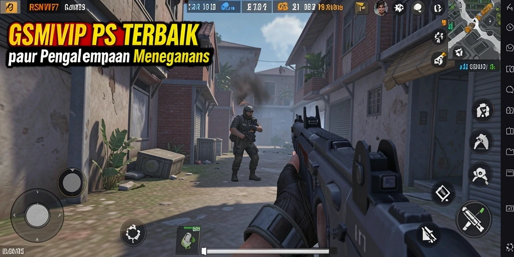 Tampilan gameplay RSNVIP7 yang mendebarkan dengan aksi TPS.