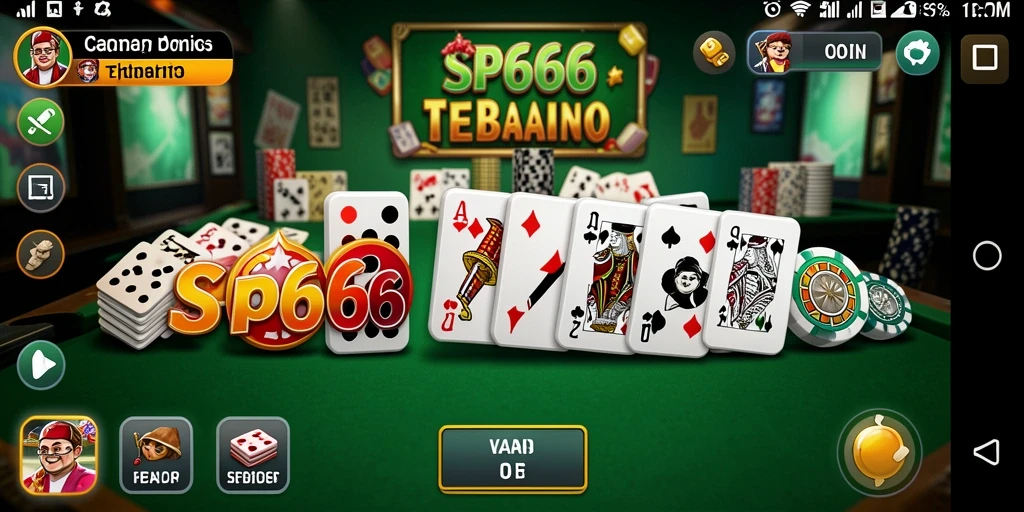 Tampilan seru gameplay SP666 dengan tema Domino yang menarik.