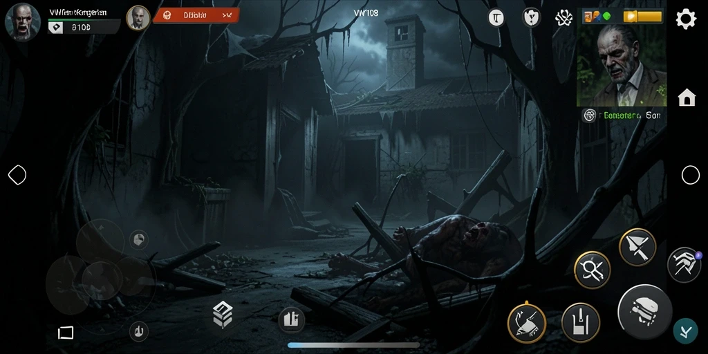 Gameplay VW108 yang menyeramkan dengan suasana yang tegang.
